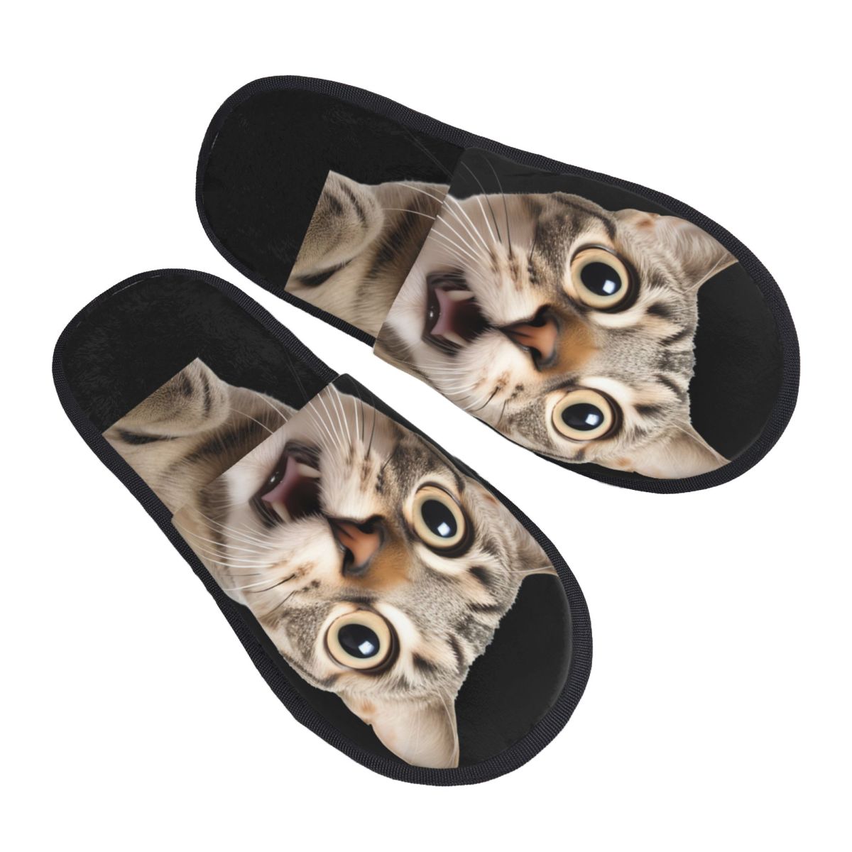 Fluffy Fur Slipper - Cute Cat House Slippers Cozy Warm