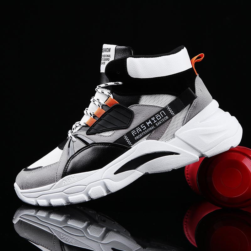 Ribbon Tie Heel - Hightop Summer Men's Sport Shoes Man