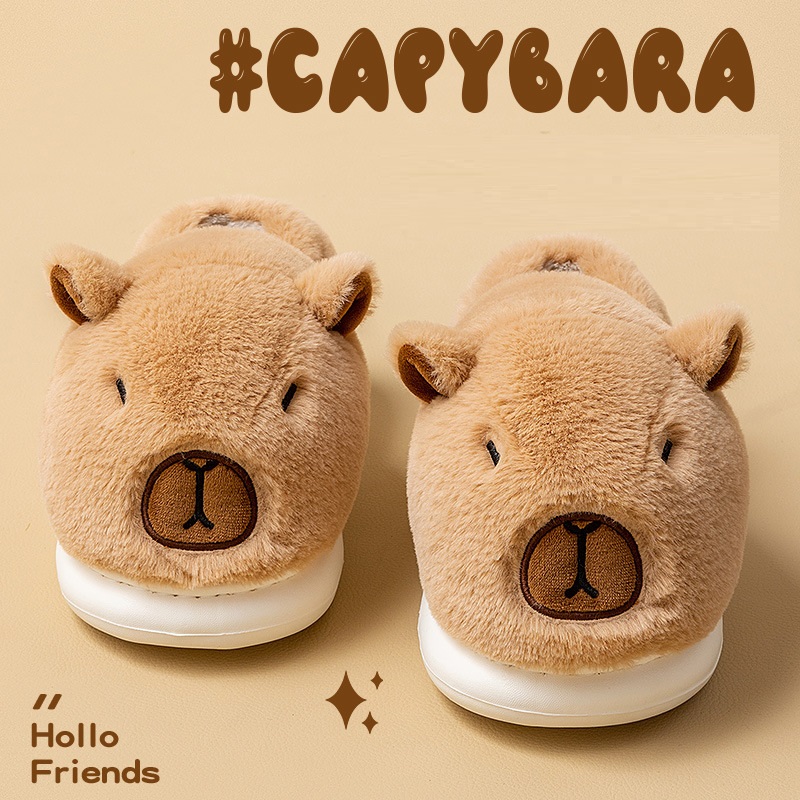 Fluffy Fur Slipper - New Capybara Designer Slippers Unisex Home