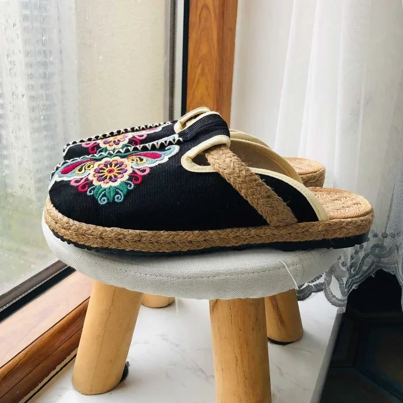 2025 Women Casual Linen Handma - Women'S Shoes Vegan 评论和价格