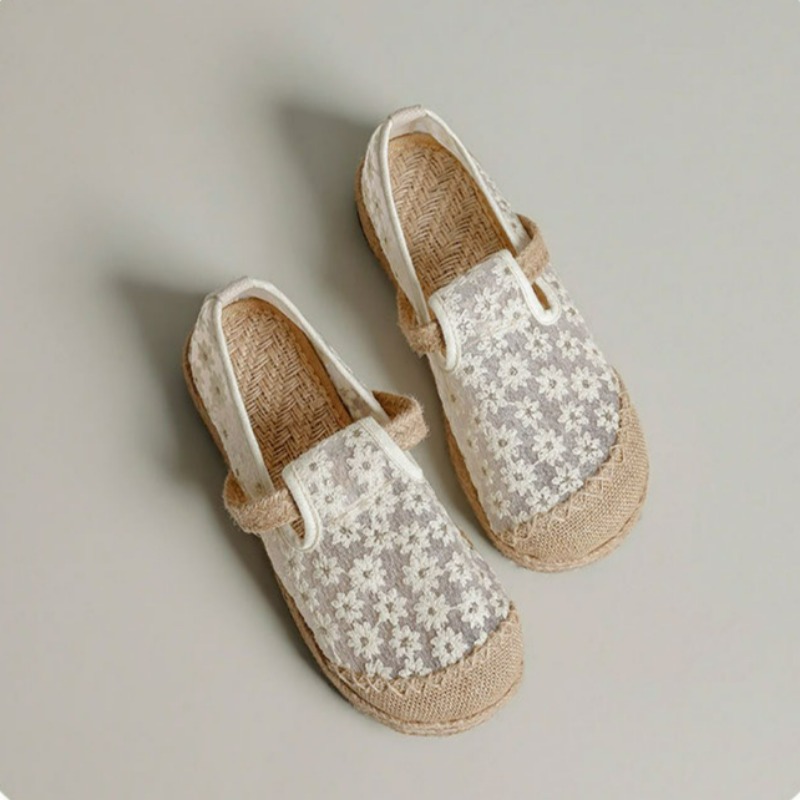 Summer Women Casual Linen Hand - Women'S Shoes Vegan 评论和价格