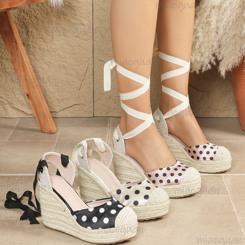 2026 New Spring Summer Women's - Ribbon Tie Heel 评论和价格
