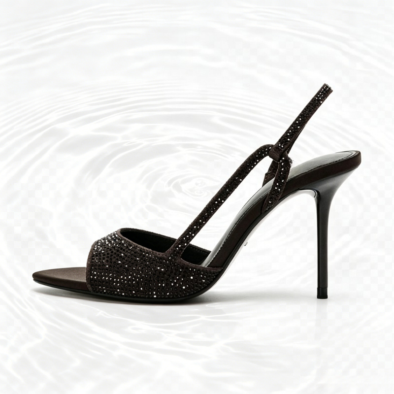 Fashion Crystal Detail Slingba - Women Shoes Luxury Brand 评论和价格