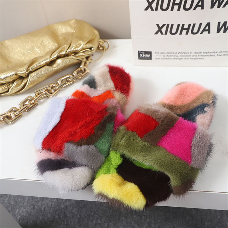 Women's Fluffy Slippers Winter - Fluffy Fur Slipper 评论和价格