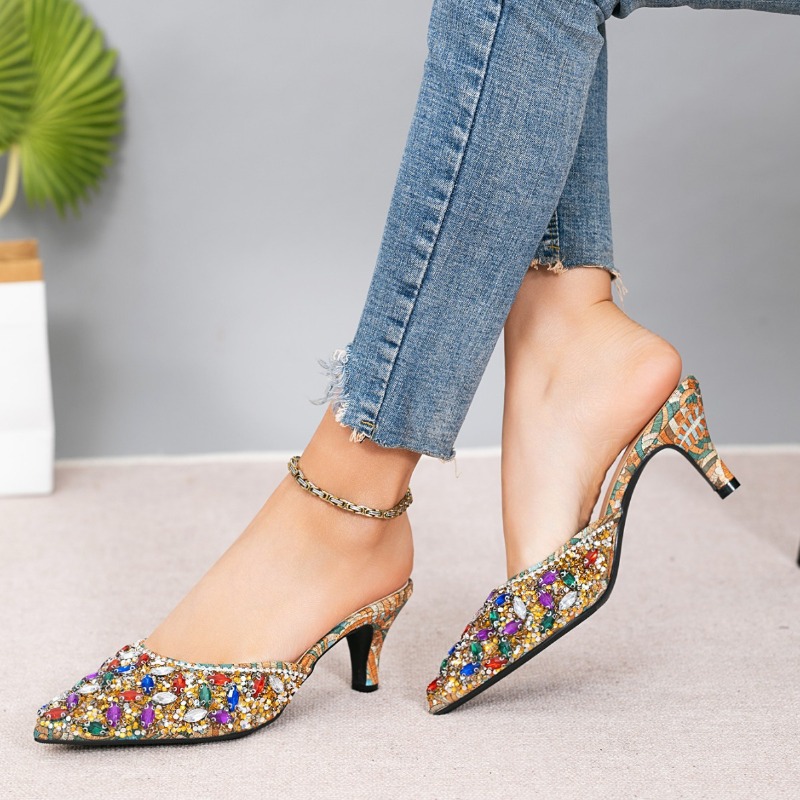 Luxury Rhinestone Kitten Heel  - Women'S Shoes Kitten Heels 评论和价格