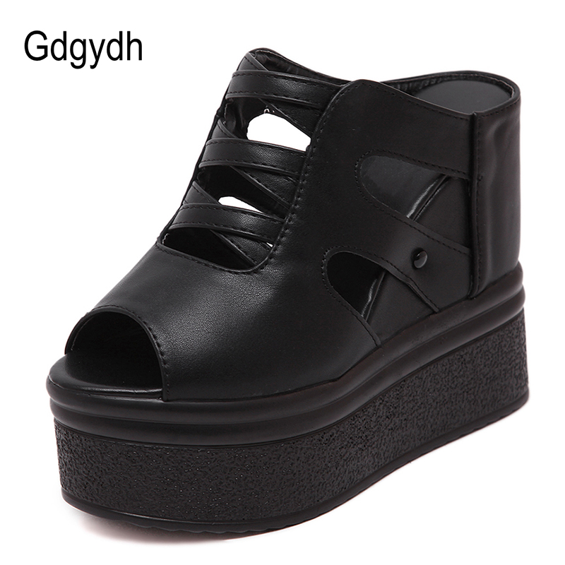 Gdgydh Open Toe Platform Mules - Women'S Shoes Vegan 评论和价格