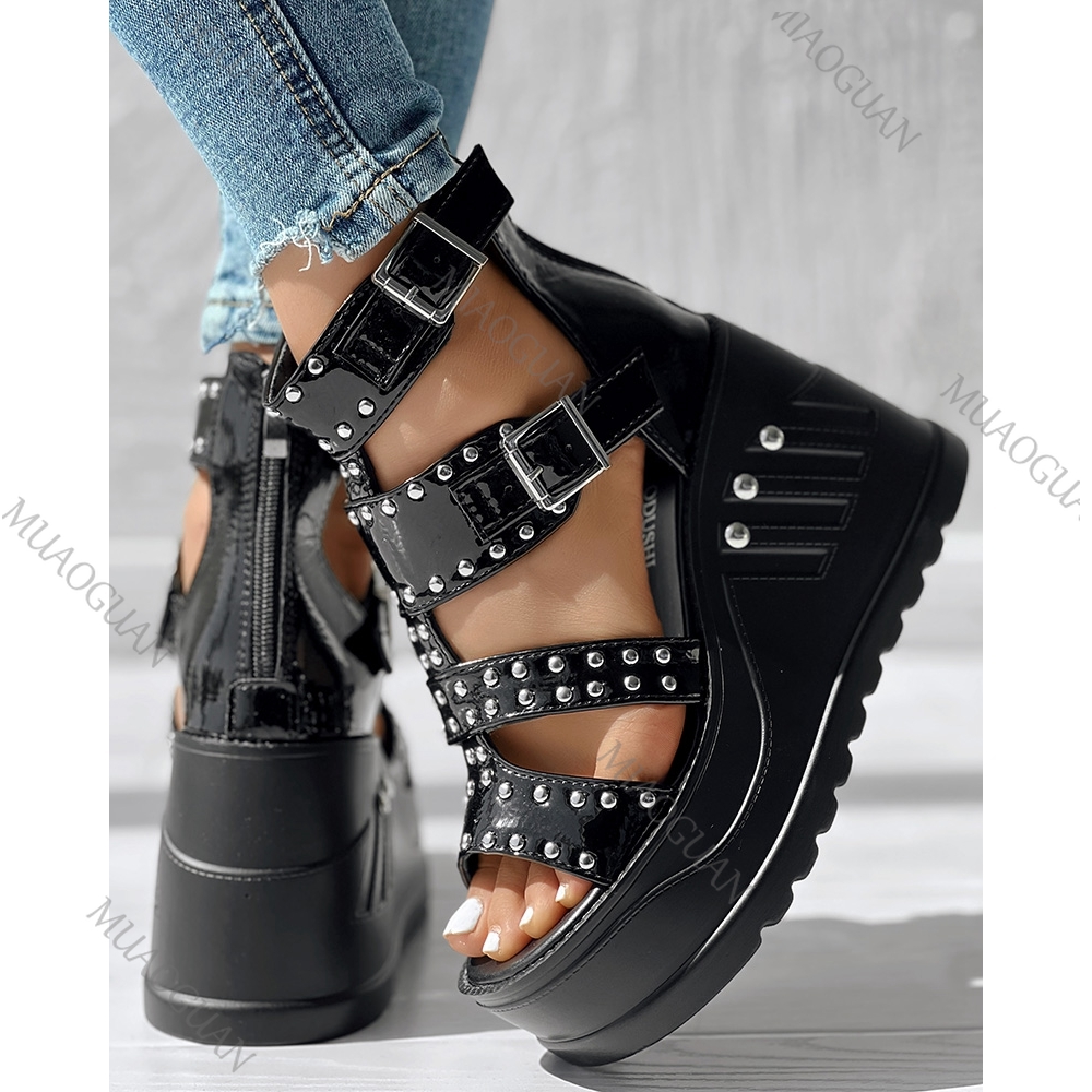 Fashion Women Peep Toe Black S - Women'S Shoes Peep Toe 评论和价格