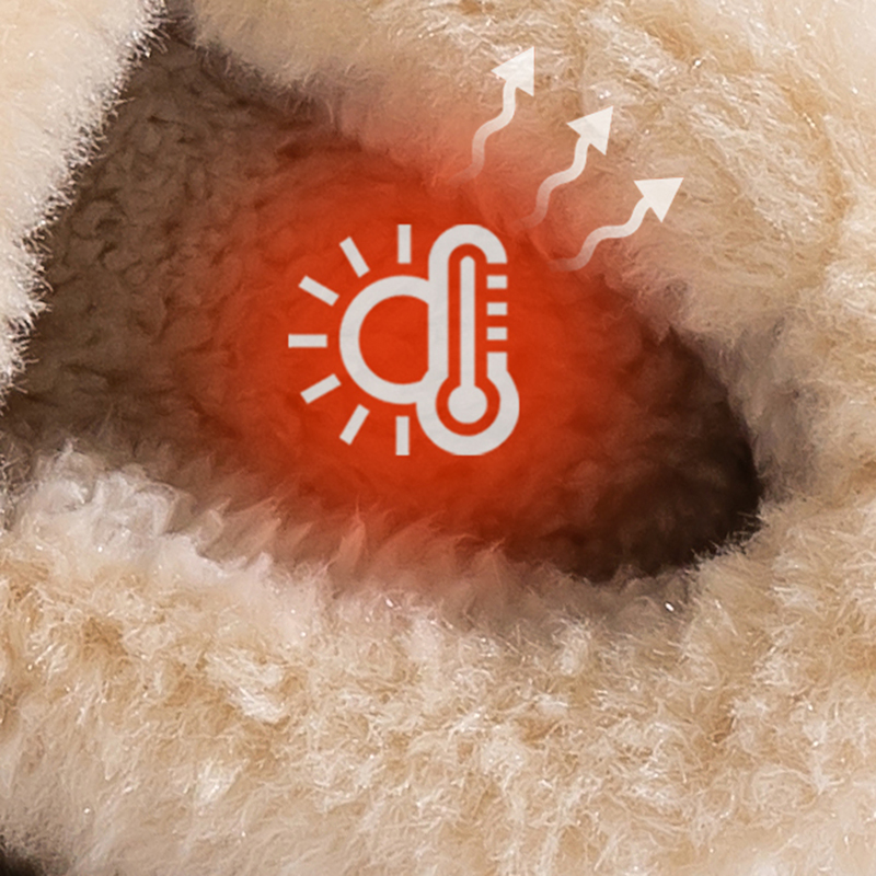 Cute Cartoon Lamb Cotton Slipp - Fluffy Fur Slipper 评论和价格