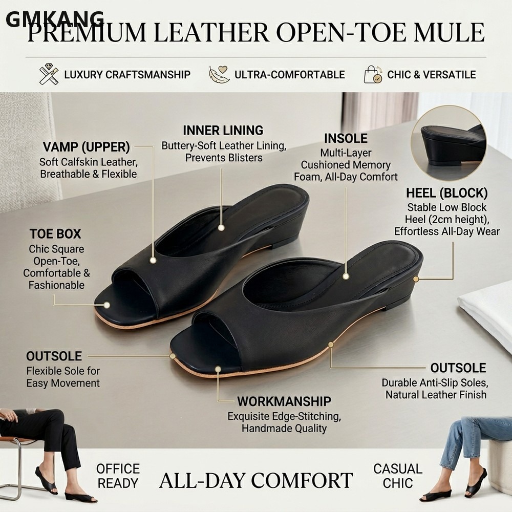 Women’s Square Toe Slip On Mul - Women'S Shoes Kitten Heels 评论和价格