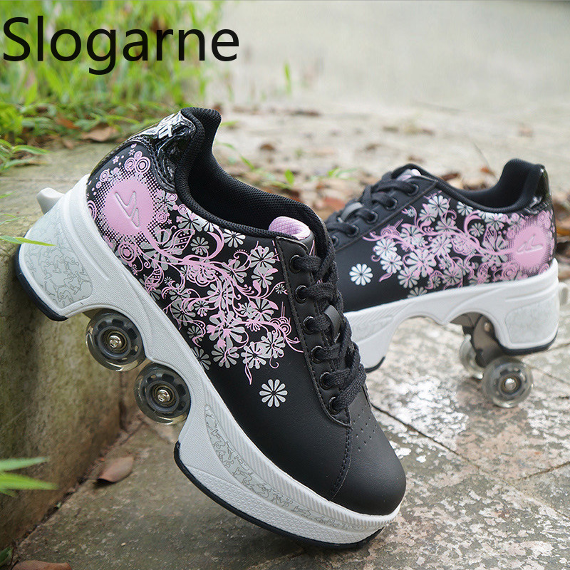 Women 4 Wheels Deformation Rol - Women Shoes Sneakers 评论和价格