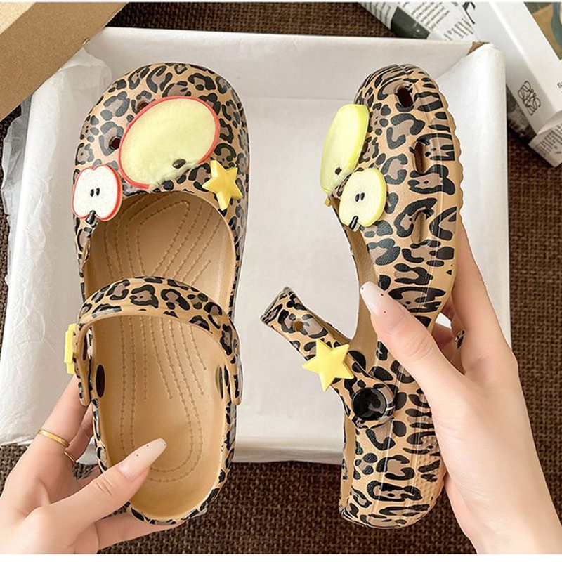 Retro Leopard Print Ballet Hol - Women Shoes Japan 评论和价格