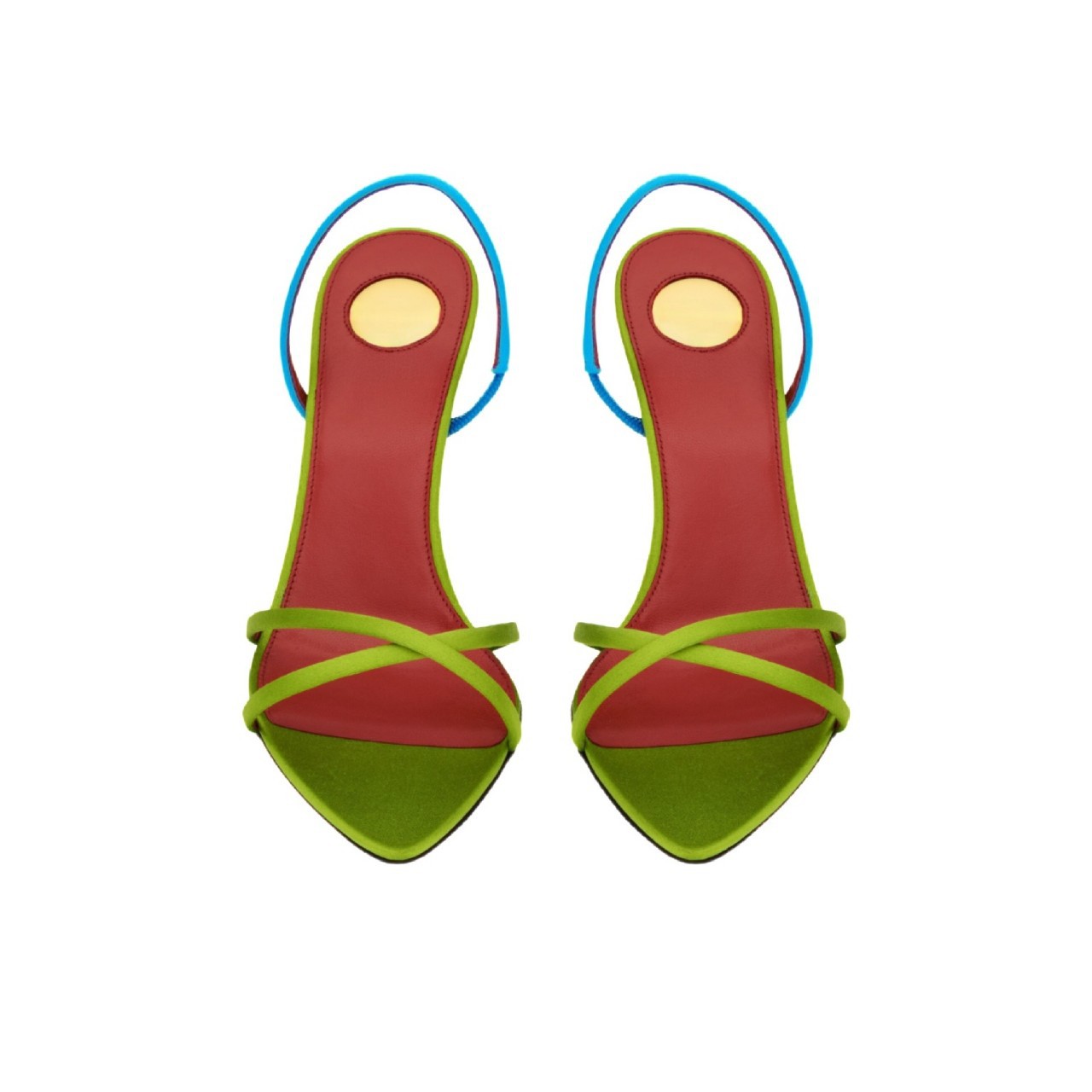Women's Color Block Satin Cris - Square Toe Mule 评论和价格