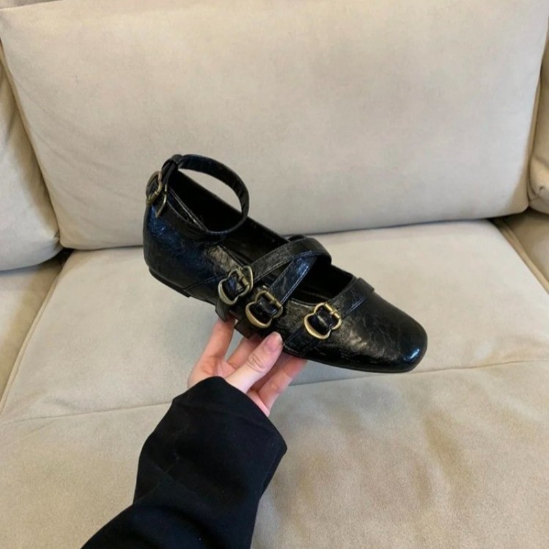 2025 New Square Toe Heightened - Mary Jane Shoes 评论和价格