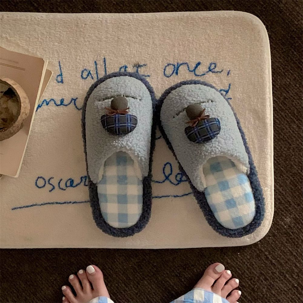 Women's mushroom slippers wome - Fluffy Fur Slipper 评论和价格