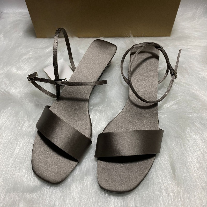 Luxury Satin Ankle Strap Low H - Women Shoes Luxury Brand 评论和价格