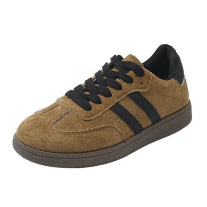 New Retro Round Head Soft Leat - Women Shoes Sneakers 评论和价格