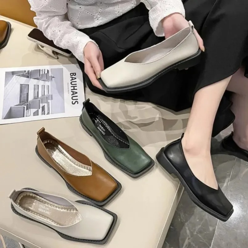 Roman Women Low Heel Pumps Lad - Women Shoes Sneakers 评论和价格