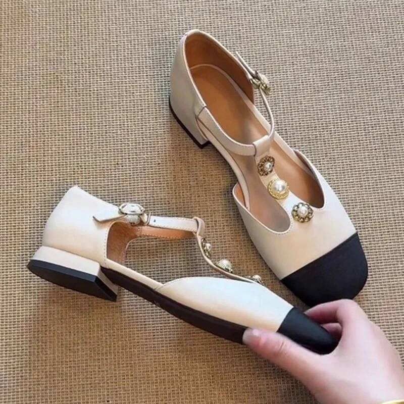Women Square Toe Heeled Sandal - Mary Jane Shoes 评论和价格