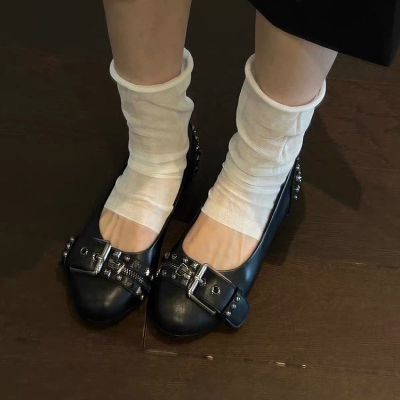 Bolt Round-head Single Shoe Wo - Mary Jane Shoes 评论和价格