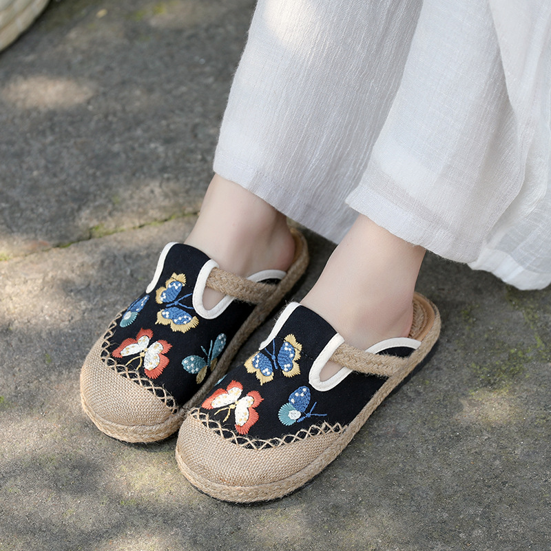 2025 Women Casual Linen Handma - Women'S Shoes Vegan 评论和价格