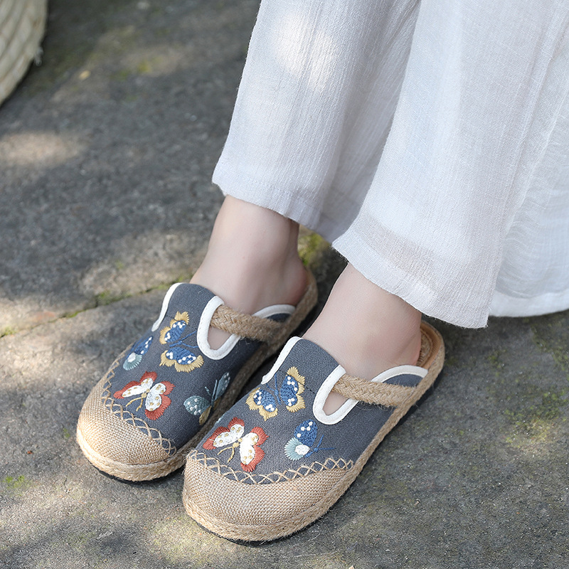 2025 Women Casual Linen Handma - Women'S Shoes Vegan 评论和价格