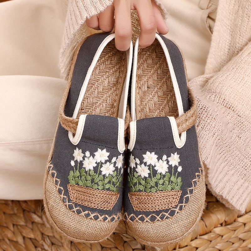 Veowalk Flowers Embroidered Wo - Women'S Shoes Vegan 评论和价格