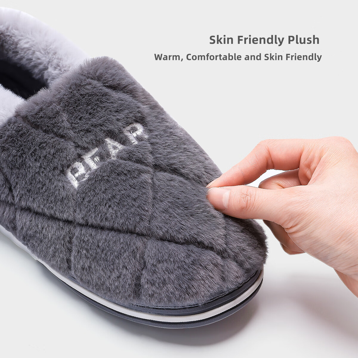 Big Size 48 49 Men Home Slippe - Fluffy Fur Slipper 评论和价格