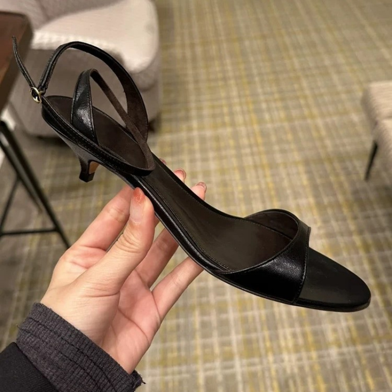 Fashion Sexy Women Genuine Lea - Women'S Shoes Kitten Heels 评论和价格