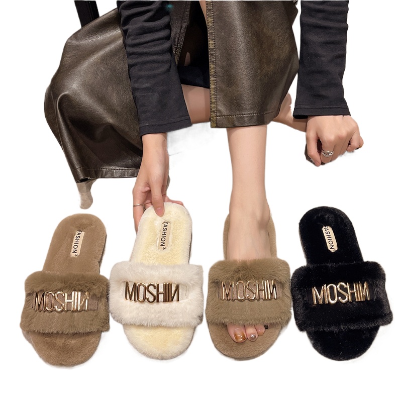 Plus Size 35-42 Plush Slippers - Women'S Shoes Plus Size 评论和价格