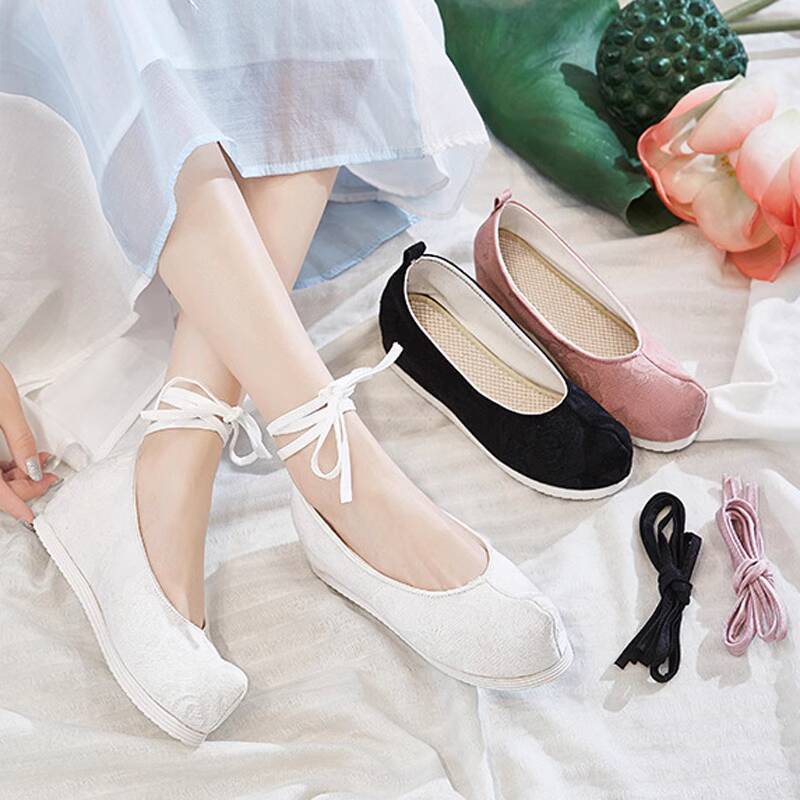 Solid Color Hanfu Ancient Styl - Women Shoes Japan 评论和价格