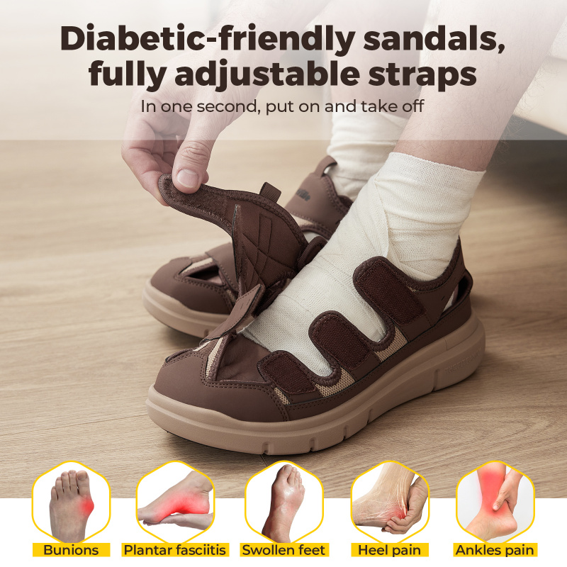Summer Men'S Sandals Widened D - Women'S Shoes With Plantar Fasciitis 评论和价格