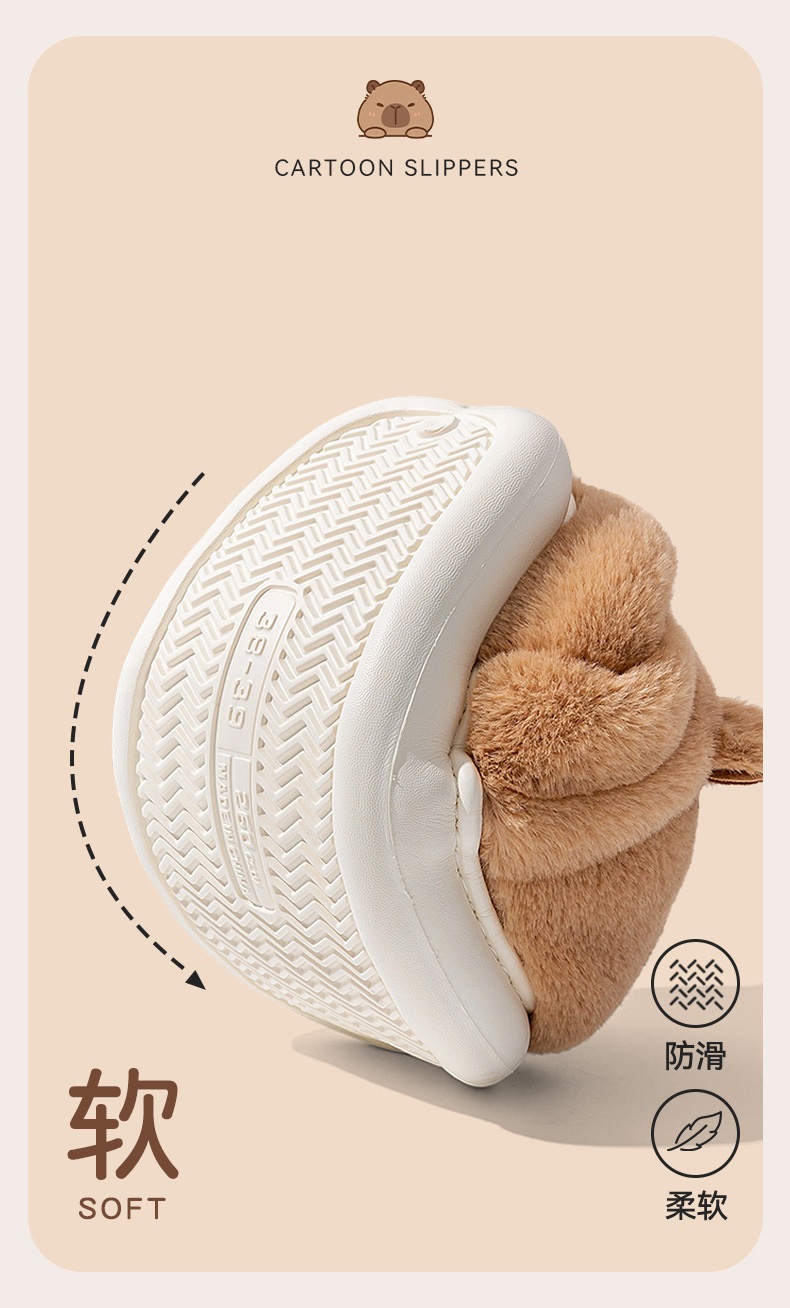 New Capybara Designer Slippers - Fluffy Fur Slipper 评论和价格